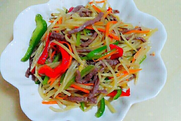 土豆牛肉丝的做法图解5