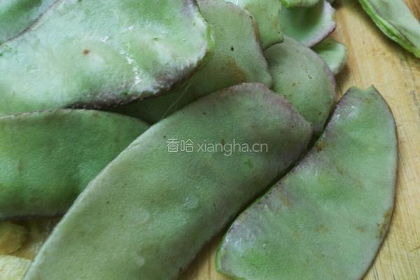 炒扁豆的做法图解1