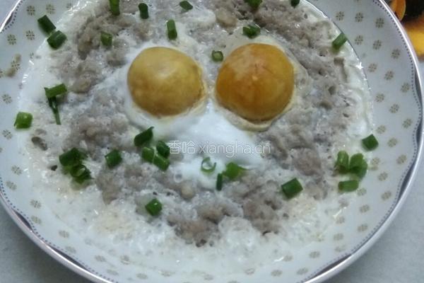 咸鸭蛋蒸肉末的做法图解5