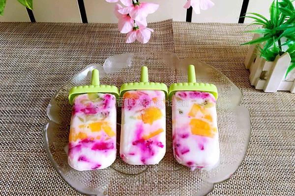 水果酸奶冰棍的做法图解12