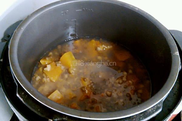 南瓜绿豆汤的做法图解6