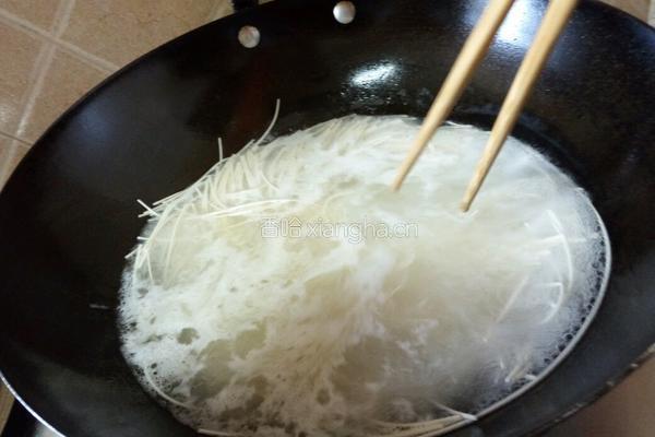 青菜肉丝鸡蛋面的做法图解8