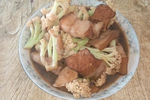 猪肉烧花菜的做法图解7