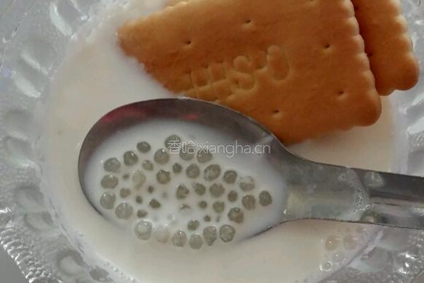 西米牛奶的做法图解4