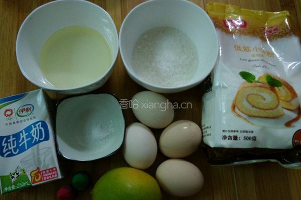 手绘樱桃蛋糕卷的做法图解1