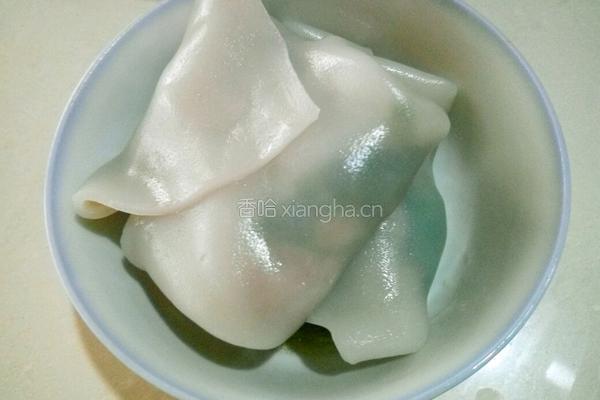 空心菜肉末粿卷的做法图解5