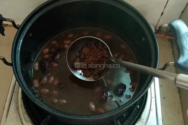 五红补血粥的做法图解3