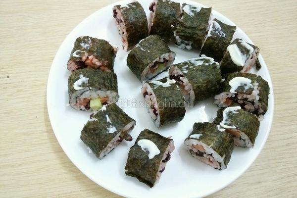 红豆寿司的做法图解6