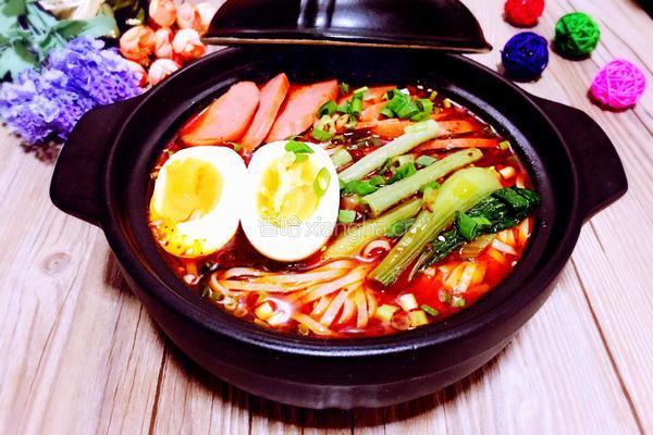 豇豆青菜面的做法图解10