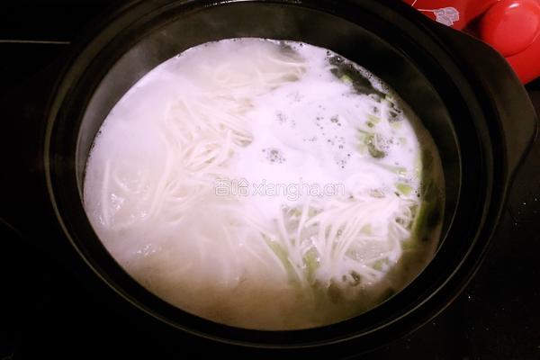 豇豆青菜面的做法图解4
