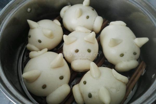 小猪刺猬豆沙包的做法图解4