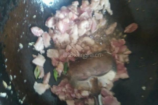 蒜苔肉豆腐鸡蛋打卤面的做法图解4