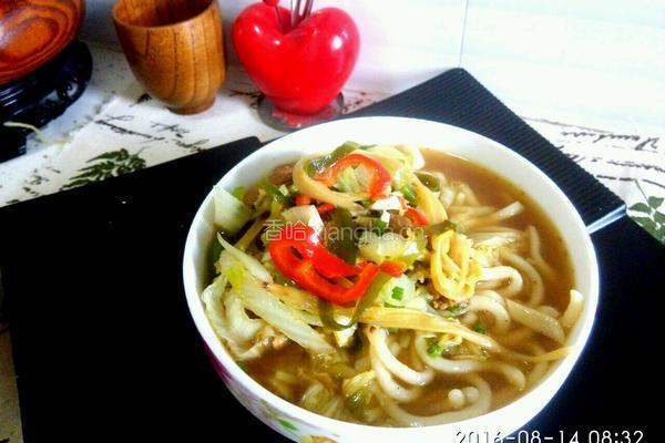 压豆面(二人份)的做法图解16