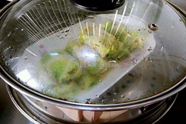 虾仁豆腐白菜卷的做法图解11