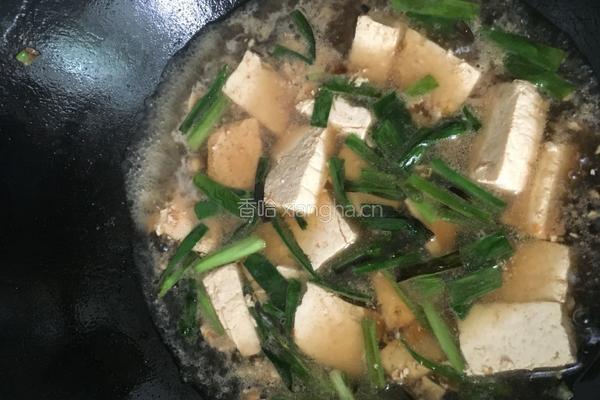 葱烧豆腐的做法图解4