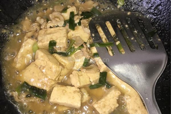 葱烧豆腐的做法图解5