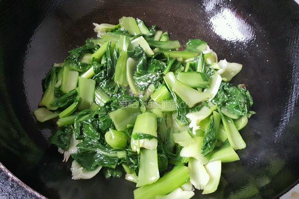 耗油油菜的做法图解7