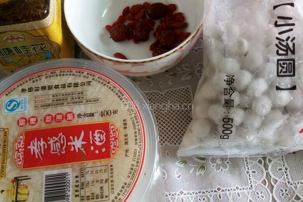 桂花米酒小汤圆的做法图解1