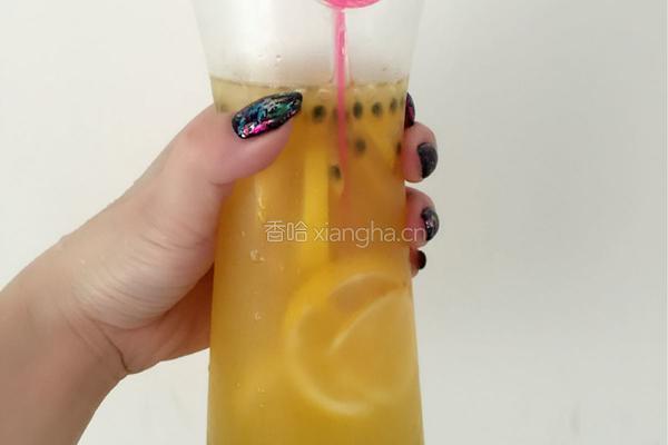 柠檬百香果汁的做法图解4