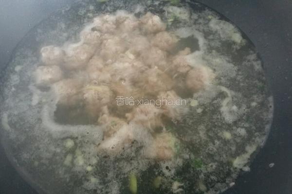 青菜肉丸豆腐汤的做法图解8