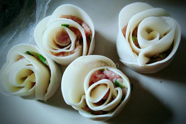 玫瑰花饺子的做法图解6