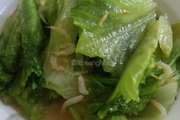 虾米炒生菜的做法图解6