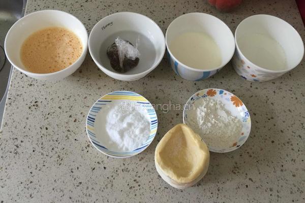 蜜豆蛋挞的做法图解1