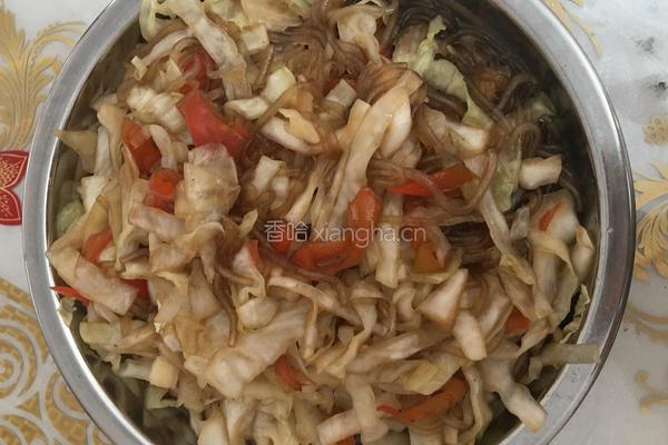 茴子白炒粉条