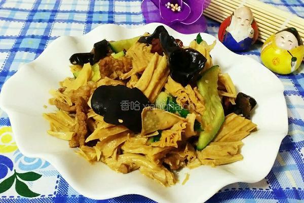 腐竹木耳黄瓜（猪肉版)的做法图解12