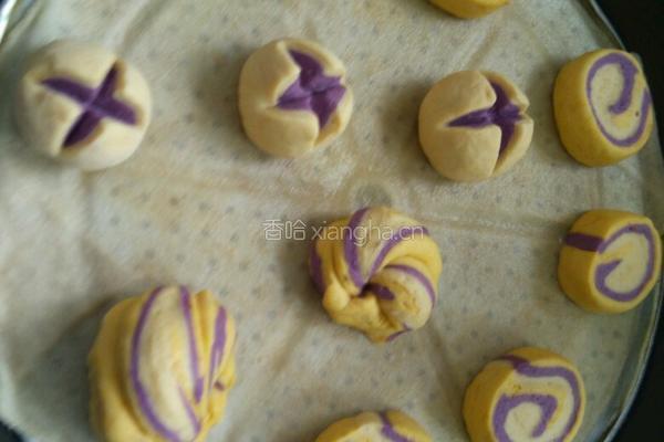 紫薯开花馒头的做法图解6