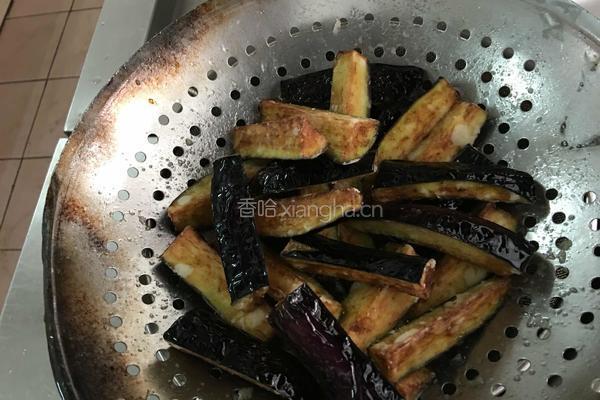 海米烧茄子的做法图解3