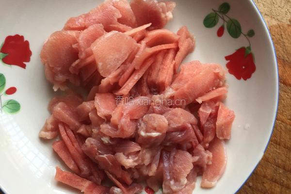 清炒肉片金针菇的做法图解3