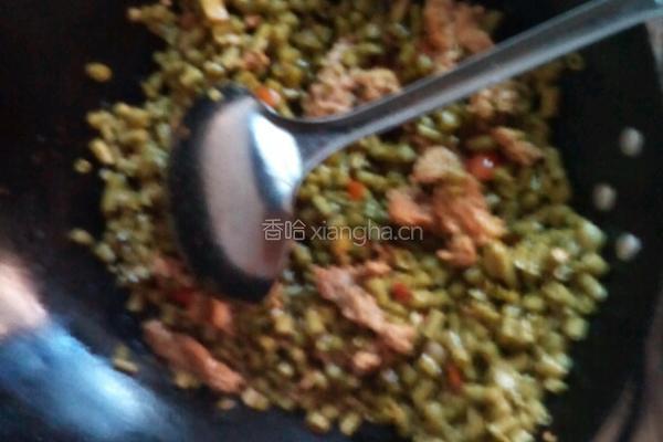 肉末酸豆角的做法图解5
