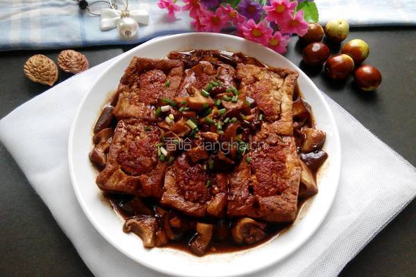 香菇豆腐镶肉的做法图解12