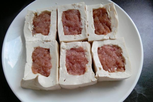 香菇豆腐镶肉的做法图解6