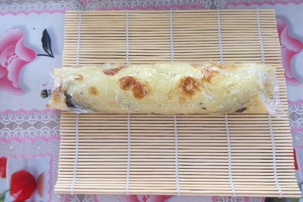 鸡蛋紫菜卷的做法图解9