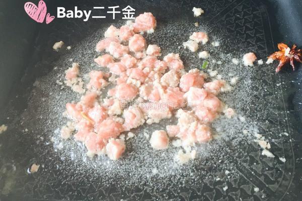 虾皮韭菜苔炒肉的做法图解3