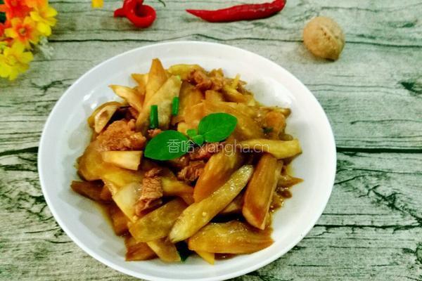  家常肉丁炒茄子的做法图解11