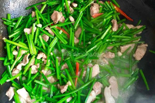 肉炒韭菜花的做法图解12