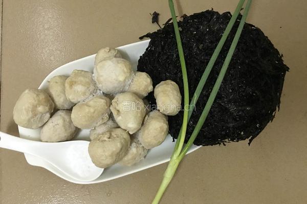 紫菜肉丸汤的做法图解1