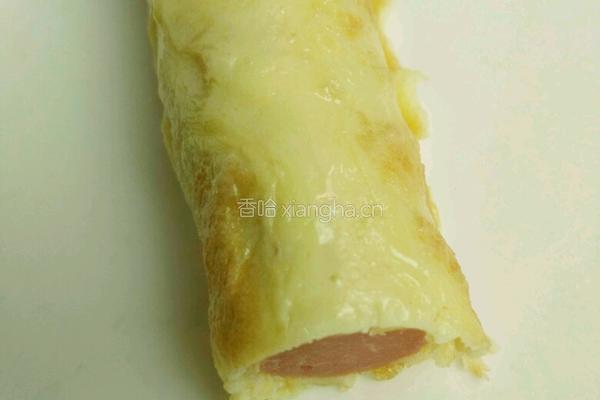 鸡蛋饼卷火腿的做法图解9