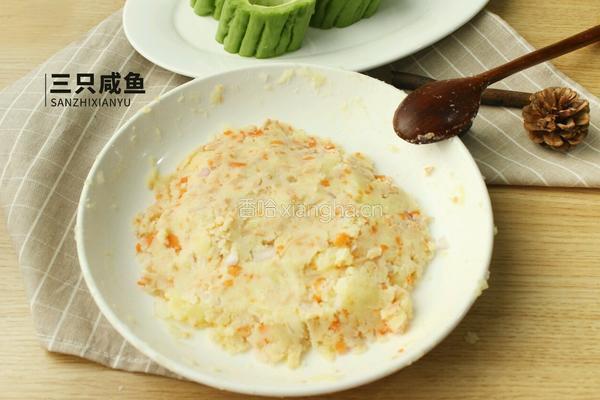 苦瓜酿土豆泥的做法图解6