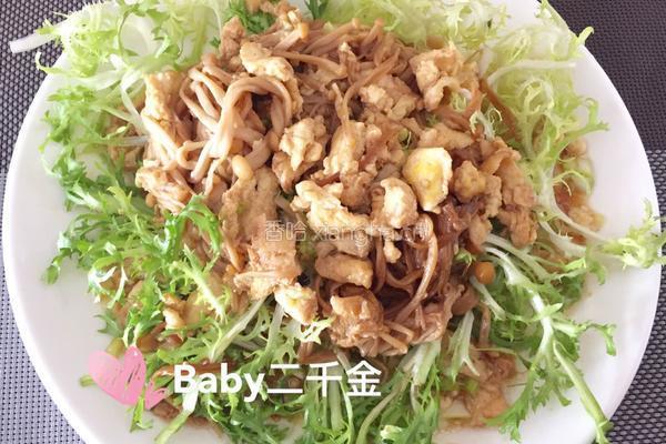 金针菇炒鸡蛋的做法图解9