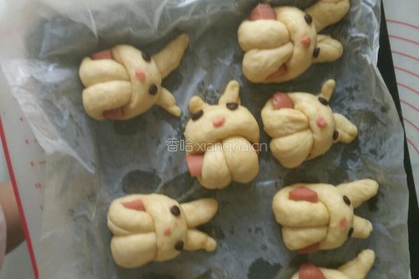 小兔子面包的做法图解6