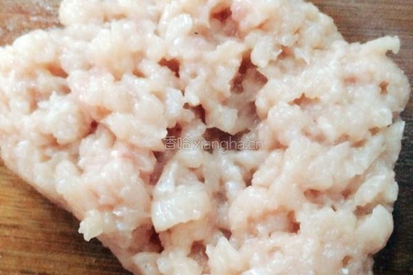 茭白豆干饺子的做法图解2