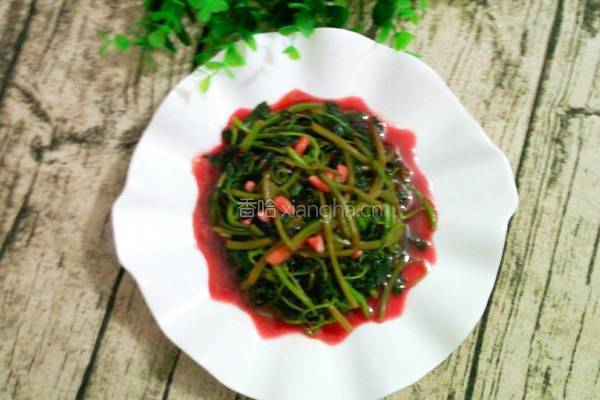 清炒红苋菜的做法图解6