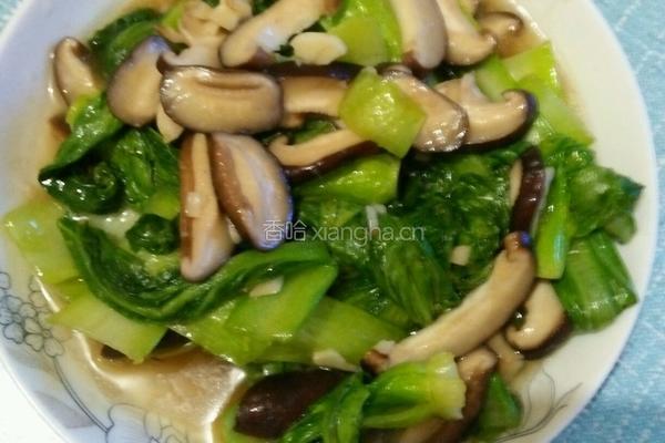 香菇青菜的做法图解3