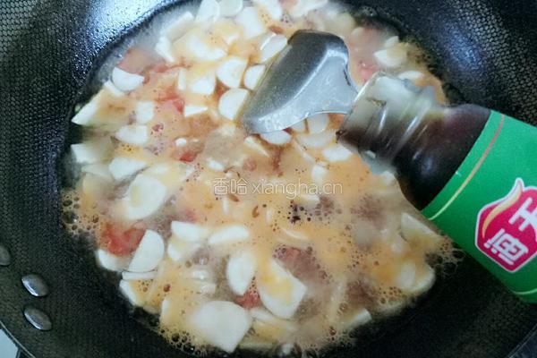 杏鲍菇西红柿鸡蛋面的做法图解8