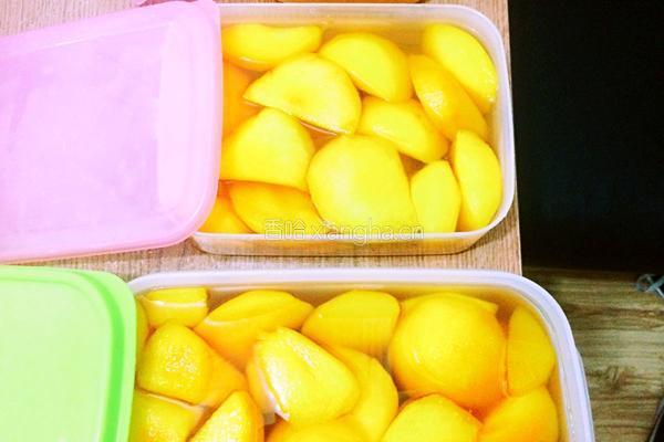 黄桃罐头的做法图解10