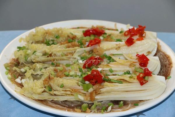 蒜蓉粉丝蒸娃娃菜的做法图解6